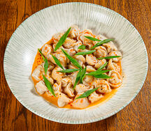 Мини-квеври в сливочно-перечном соусе