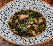 Батумская уха с судаком и лососем