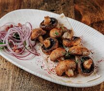 Шампиньоны на гриле