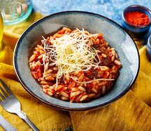 Паста Орзо с говядиной