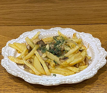 Жаренный картофель с грибами