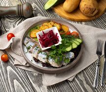 Сельдь с картофелем