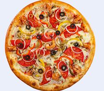 Пицца с креветками