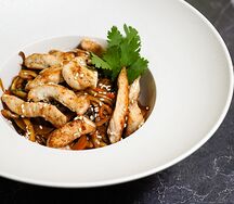 Лапша соба с курицей
