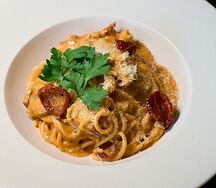 С курицей и грибами