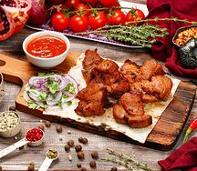 Свиная мякоть на углях