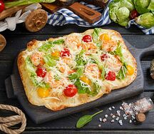 Римская пицца с креветками