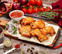 Куриная мякоть на углях