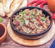 Куриная печень по-имеретински