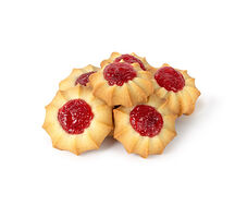 Печенье Ромашка с клубничным джемом