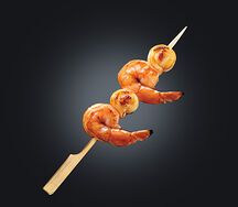 Кальмар с креветками