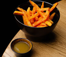 Батат фри с вареньем из фейхоа    