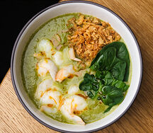 Зеленый суп Карри с креветкой  