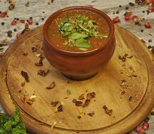 Суп из красной фасоли с булгуром