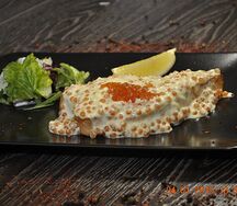 Семга по-царски в икорном соусе