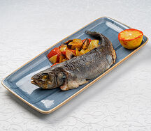 Сибас, запеченный в духовке