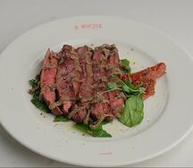 Стейк Бавет с трюфельной пастой