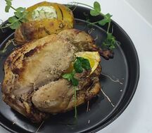 Цыпленок корнишон с имбирем и апельсином