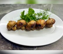 Шампиньоны на мангале