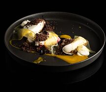 Тирамису с вуалью из апельсина