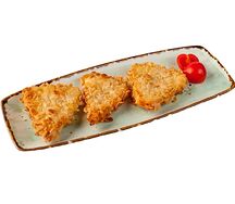 Сыр жаренный с миндалем