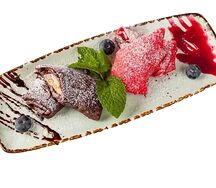 Блинчики с шоколадом и бананом