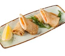 Блинчики с сёмгой