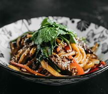 Лапша с говядиной