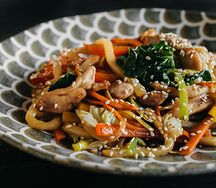 Удон с курицей