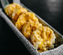 Креветки в соусе манго