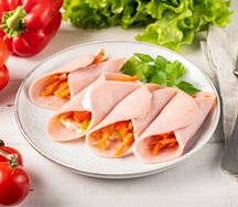 Закуска из ветчины остренькая