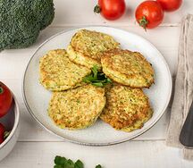 Оладьи овощные из брокколи