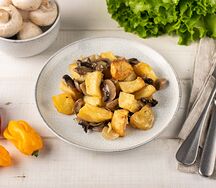 Жареный картофель с грибами