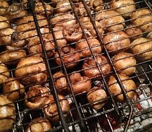 Грибы на мангале