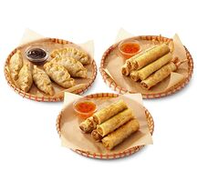 Сет: Нэм Том (6 шт.), Нэм Га (6 шт.), Гёдза с говядиной (6 шт.)