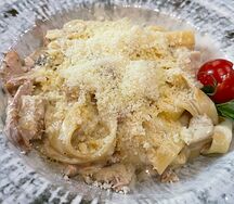 Тальятелле с курицей и грибами
