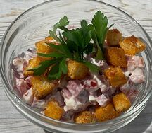 Салат с красной фасолью