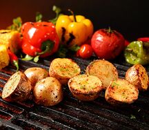 Картофель на мангале