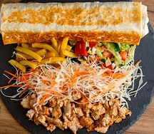 Шаурма с жареным картофелем