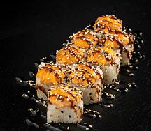 Запеченный ролл с крабом