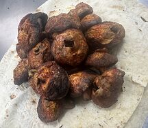 Шампиньоны на мангале