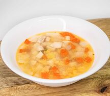 Суп с куриным фаршем