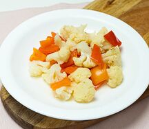 Цветная капуста с болгарским перцем