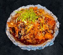 Свинина с овощами и грибами