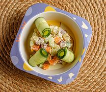 Оливье с говядиной