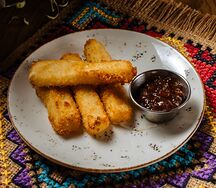 Жареный сыр сулугуни