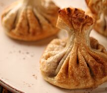 Жареные хинкали с цыпленком