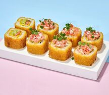 Цезарь с копченым лососем