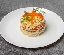 Мимоза с сайрой 