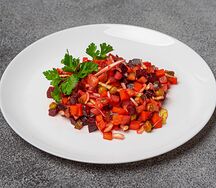 Винегрет со свежей капустой